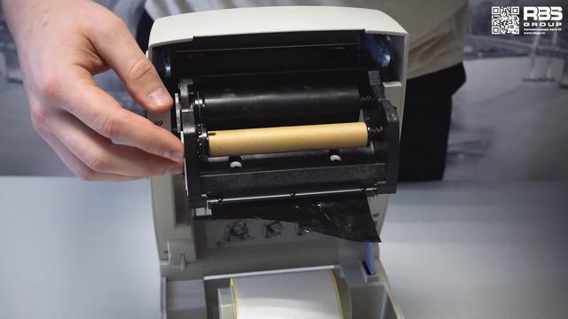 Установка Риббона Атол ТТ42 | Настройка термотрансферной печати смотреть онлайн