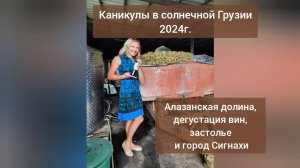 Каникулы в солнечной Грузии 2024г. Алазанская долина, грузинское застолье и город Сигнахи.