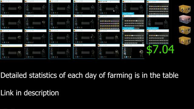 Third Week CS:GO case farm. 27 accounts.Thursday 13.04.2023