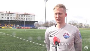 JK Narva Trans - FC Kuressaare  l 2:0 l Premium liiga 9. voor l 2021 Richard Aland intervjuu