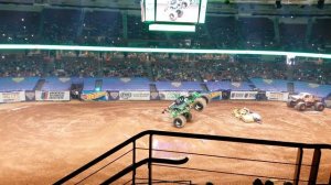 Monster Jam Grave Digger doing Free Style Greenville SC Jan 30 2016