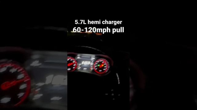 5.7L HEMI CHARGER  60-120mph PULL💨STRAIGHT PIPED ON TRACK MODE!