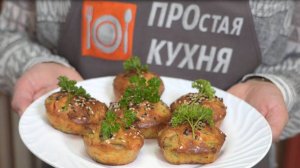 Простая кухня | Кексы с салями и болгарским перцем