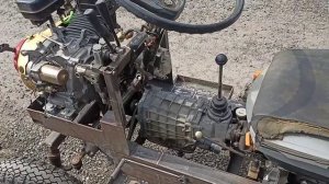 самодельный минитрактор-1 выезд.