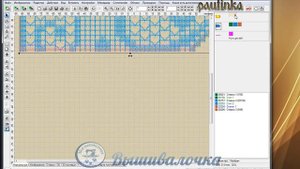 Стыковка филейного кружева в программе и в пяльцах