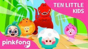 Ten Little Dino Kids | Ten Little Kids Songs | Pinkfong Songs for Children