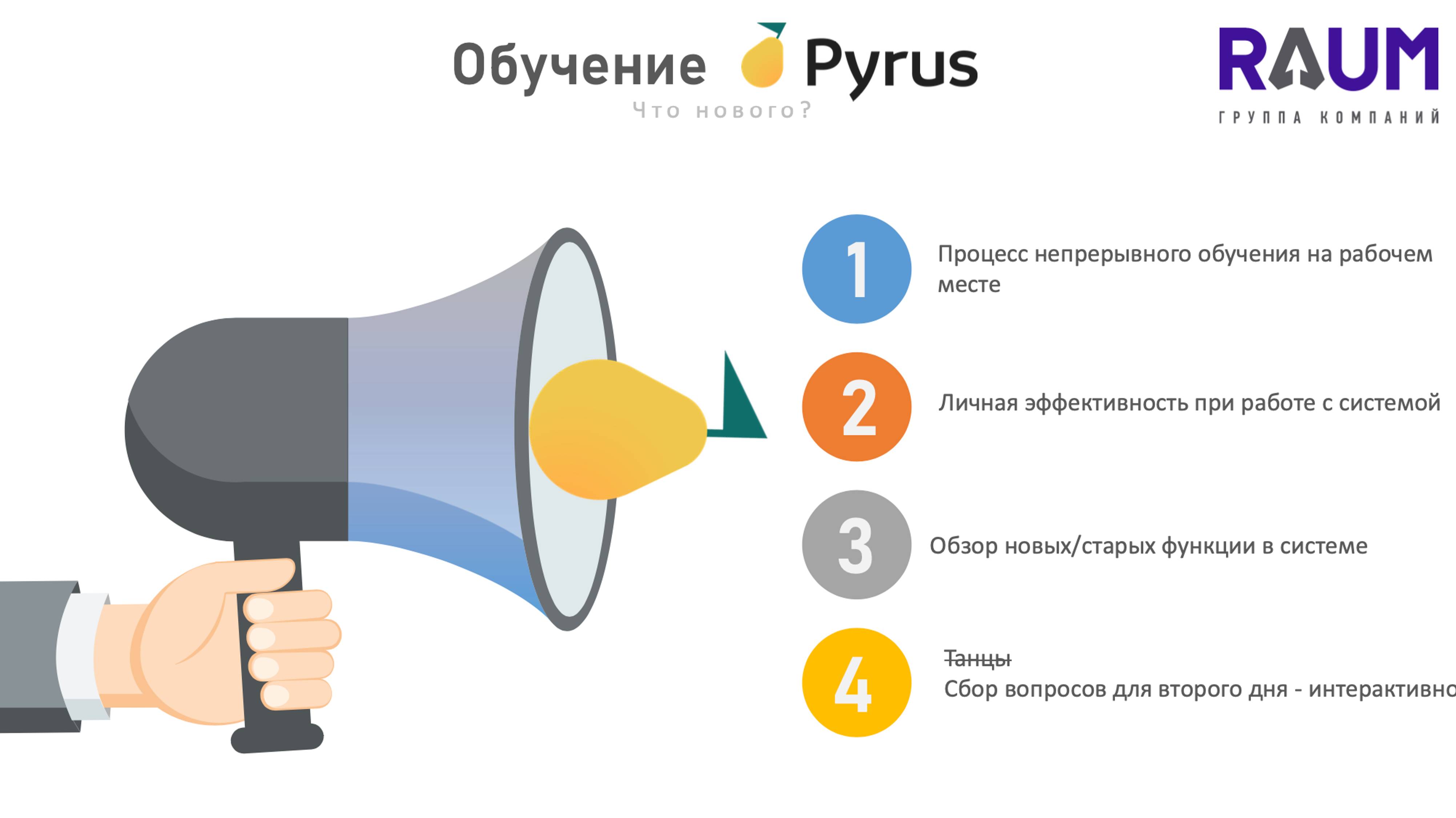 Обучение Пайрус (Pyrus). Поток 1.
