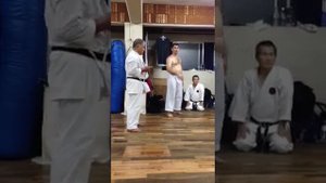 Sanchin kata and sanchin shime
