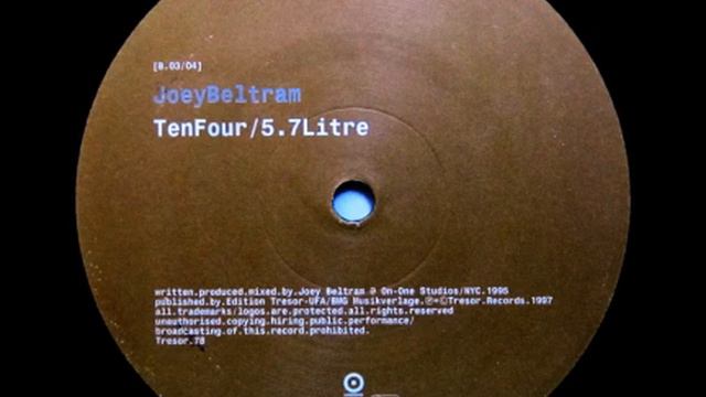 Joey Beltram - "TenFour" смотреть онлайн