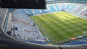 Вид с верхнего, 7го этажа Газпром Арены