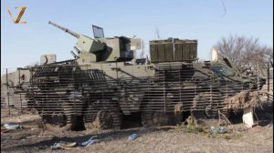 Трофейная и сгоревшая украинская техника в Запорожье, 2022 г.