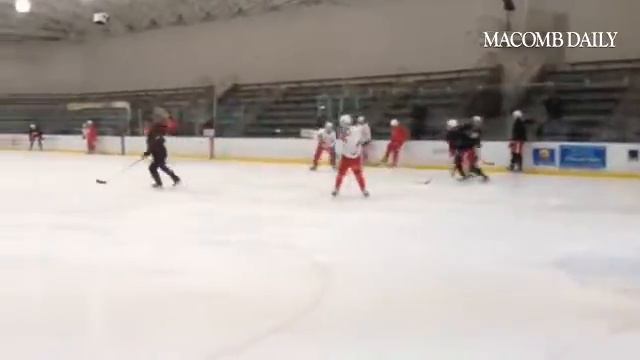 Teemu Pulkkinen at his first practice this season with the Wings. He leads the AHL with 20 goals. # смотреть онлайн