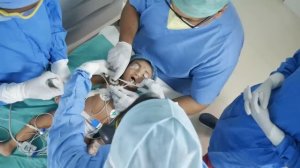 Crying Baby gets a Deep Sleep Anesthesia for Surgery