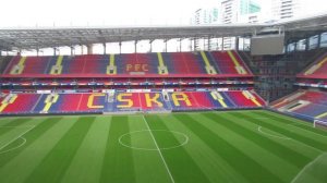 Вид с трибуны ВЭБ Арены