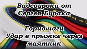 Видеоуроки от Сергея Бурака. Горио чаги. Удар в прыжке через маятник.