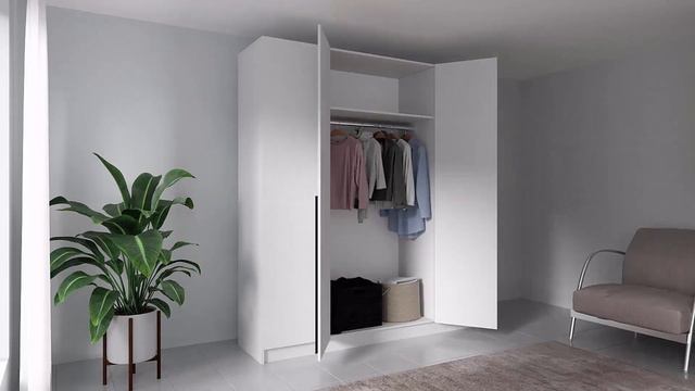 Шкаф 4-х створчатый 1600 Бастион, Белый. арт.4205315 смотреть онлайн