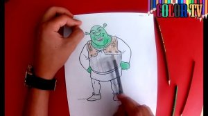 How to Color  Shrek / Color for Children to Learn