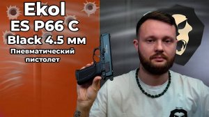 Пневматический пистолет Ekol ES P66 С Black 4.5 мм (металл, Browning HP Compact) Видео Обзор