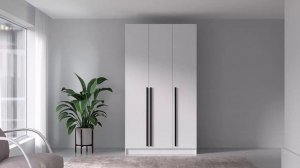 Шкаф 3-х створчатый 1200 Бастион, Белый. арт.4205313