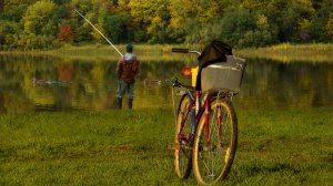 Путешествие на остров с помощью велосипедов. Ночёвка на природе + рыбалка.