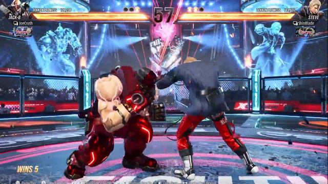 Tekken 8 Day 1 Rank Rush! Shinblade (Steve) VS JoeCrush (Jack-8) смотреть онлайн