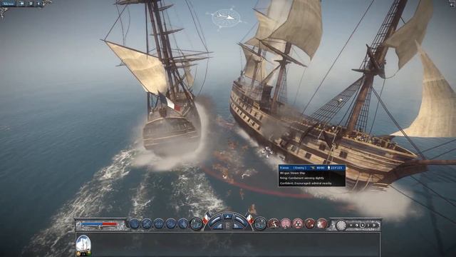 Napoleon: Total War 1vs1: 80-gun Ship-of-the-Line vs 80-gun Steam Ship смотреть онлайн