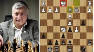 Карпов атакует застрявшего в центре КОРОЛЯ! Шахматы.