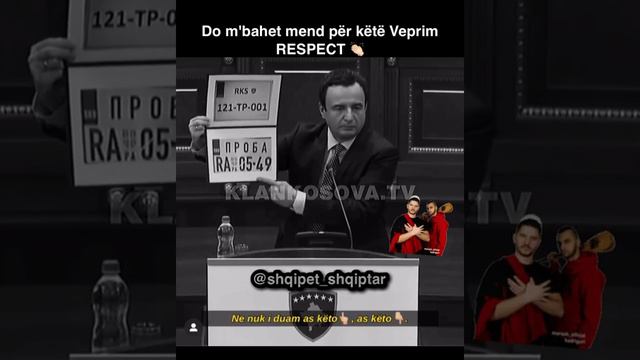 Albin Kurti - Do m'bahet Mend për këtë Veprim 👏🏻