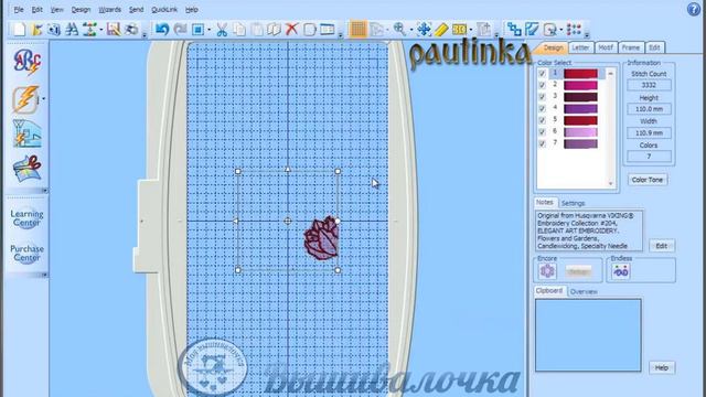 Урок 6. 5D Embroidery Extra. SplitDesign Wizard, Background Wizard