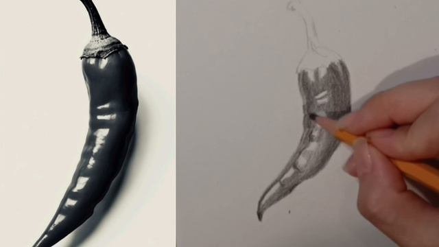 Рисунок простыми карандашами.
