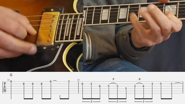 Blues Rock Solo Guitar in G( tabs and jamtrack)