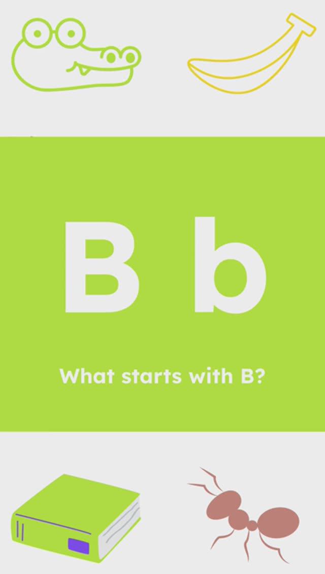 Сможете назвать все слова на картинке, которые начинаются с буквы B b? смотреть онлайн