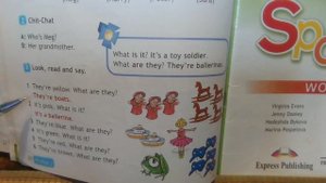 3 класс Английский в фокусе Упр.3 стр.30 Ед. т мн. число существительных 
Что это - Это балерина