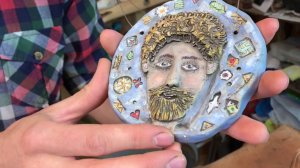 🍯 Делаем автопортрет - барельеф из глины Обучение гончарству Волшебство керамики