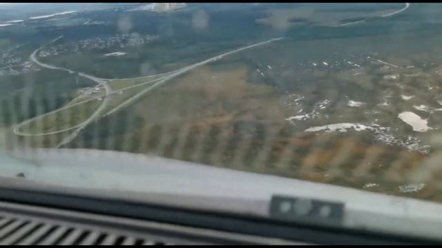 Посадка самолета А320 в Сургуте