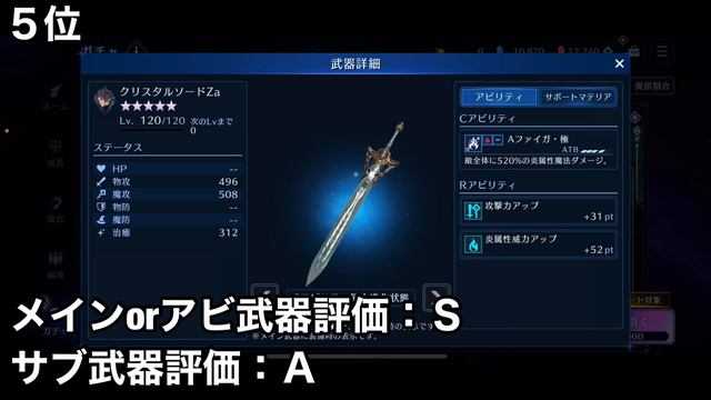 【FF7EC】Half Anniversary!! 最強武器ランキング ザックス編【FINAL FANTASY VII EVER CRISIS】