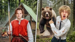 24 Часа В Диком Лесу! Выживание (Хазяева, Сквозьбаб, Дерзко, Коффи, Кокошка, Дилблин,Данон, Шах)