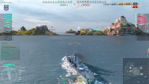 Cruiser Des Moines: 2,5sec reload in Arms race - World of Warships