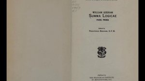 Уи́льям О́ккам Logica maior или Summa logicae (1324 - 1328).