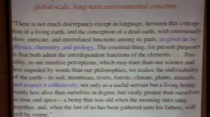 Cultural and Philosophic Perspective on Environmental Issues -- J. Baird Callicott