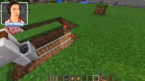 How to Make a WORKING SWING in Minecraft Tutorial! (Pocket Edition, PS4, Xbox, Switch, PC)