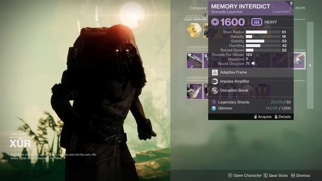 Destiny 2: THIS IS YOUR CHANCE - INSANE GL FOR SALE! | Xur Location & Inventory (Dec 29 - Jan 1)