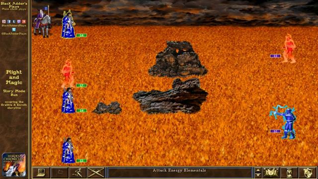 Might and Magic Story Mode Run, Part XXX - Heroes Chronicles: MotE, M5 - The Secret in the Flames смотреть онлайн