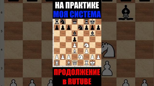 №3 Шахматы ♕ НИМЦОВИЧ МОЯ СИСТЕМА НА ПРАКТИКЕ  ♕ #shorts