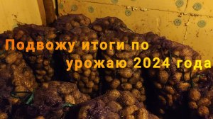 Подвожу итоги по урожаю 2024 года