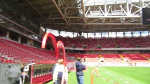 Выходим на поле Открытие Арены, стадиона ФК ЦСКА