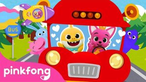 Let's Ride the Exciting Bus! | Wheels on the Bus | 4K Dance Adventure | Kids Cartoon | Pinkfong