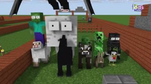 МАЙНКРАФТ - Соревнование по ГОНКАМ НА ЖИВОТНЫХ В школе монстров! Minecraft