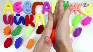 Азбука из Воздушного Пластилина для Детей!