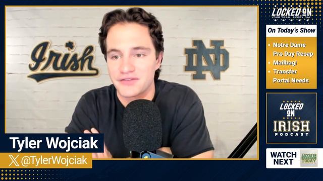 Notre Dame football players impress at Pro Day, plus biggest transfer portal questions смотреть онлайн